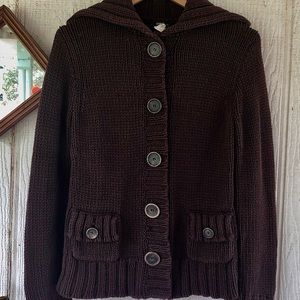 JCrew Button down chunky sweater.